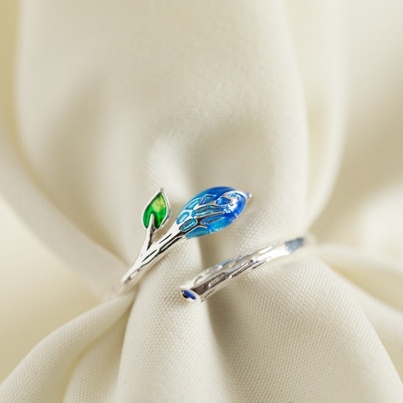 Bohemian Floral Ring (S925) - Picture 2 of 7